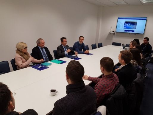 Studenti 4. godine Pravnog fakulteta za privredu i pravosuđe u Novom Sadu, Visokoškolske jedinice u Beogradu u poseti misiji OEBS u Srbiji